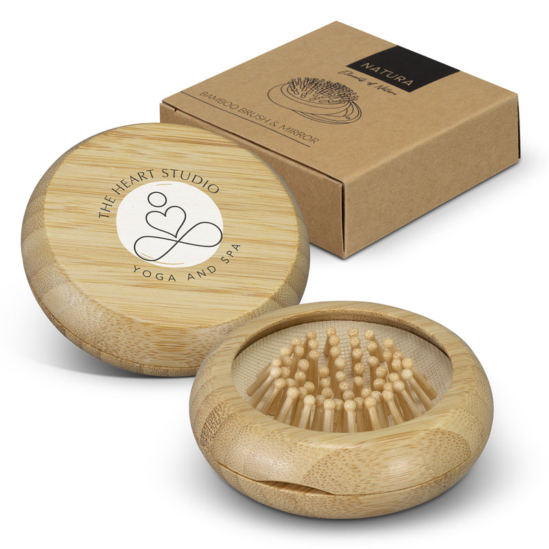 Trends 125992 NATURA Bamboo Brush and Mirror