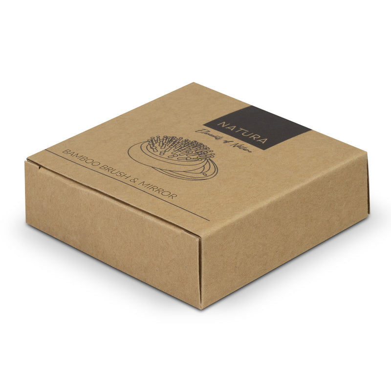 Trends 125992 NATURA Bamboo Brush and Mirror – Gift Box