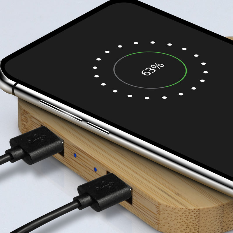 Trends 126409 NATURA Bamboo Wireless Fast Charging Hub – Detail