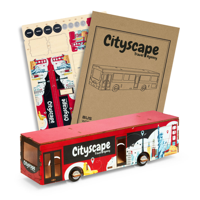 Trends 126726 BRANDCRAFT Bus Wooden Model