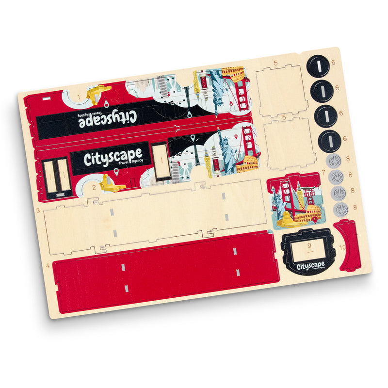 Trends 126726 BRANDCRAFT Bus Wooden Model – Direct Digital