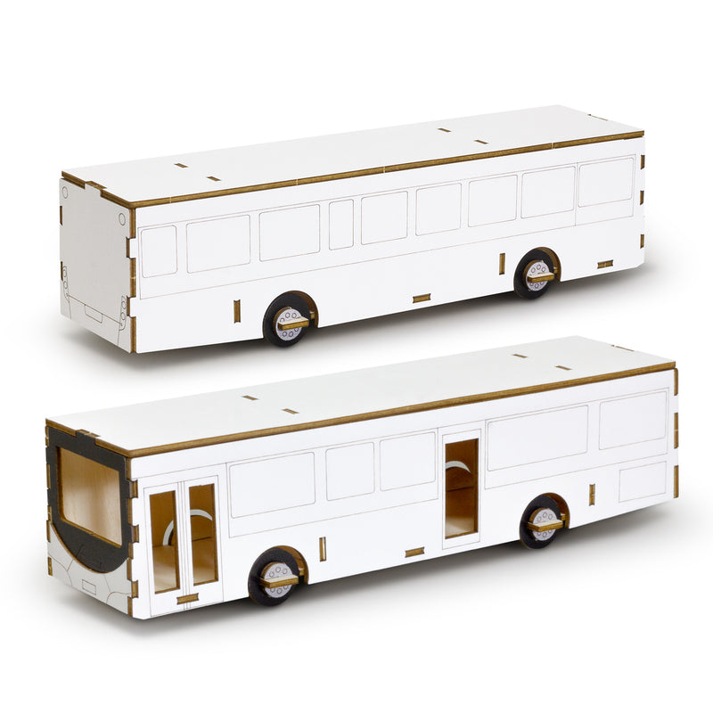 Trends 126726 BRANDCRAFT Bus Wooden Model – Default Digital Template