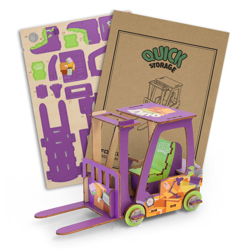 Trends 126727 BRANDCRAFT Forklift Wooden Model