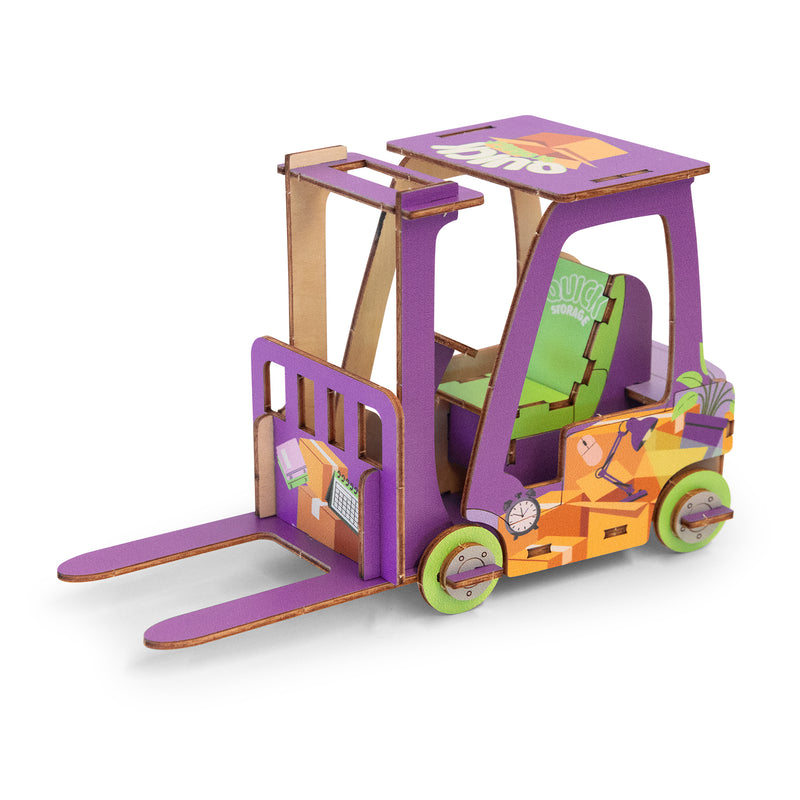 Trends 126727 BRANDCRAFT Forklift Wooden Model – Left Side