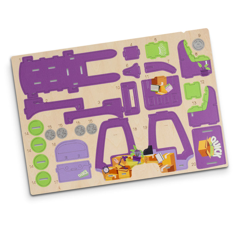 Trends 126727 BRANDCRAFT Forklift Wooden Model – Direct Digital