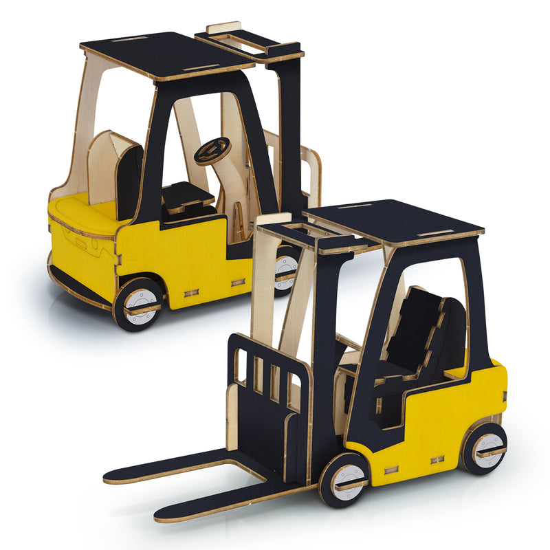 Trends 126727 BRANDCRAFT Forklift Wooden Model – Default Digital Template