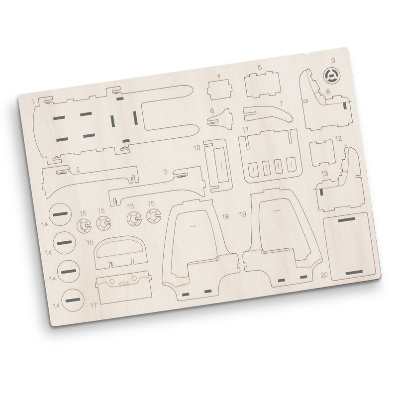 Trends 126727 BRANDCRAFT Forklift Wooden Model – Flat Sheet