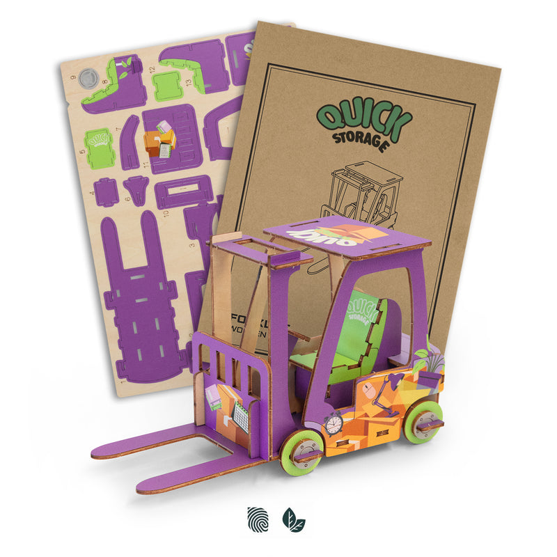 Trends 126727 BRANDCRAFT Forklift Wooden Model – Impact Aware