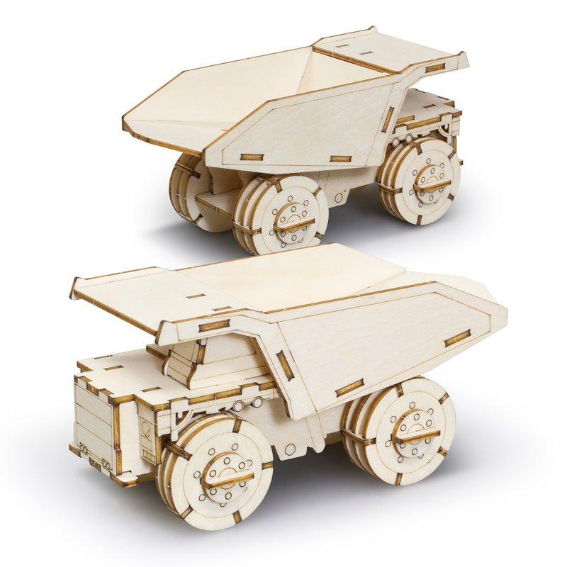 Trends 126728 BRANDCRAFT Mining Truck Wooden Model – Assembled