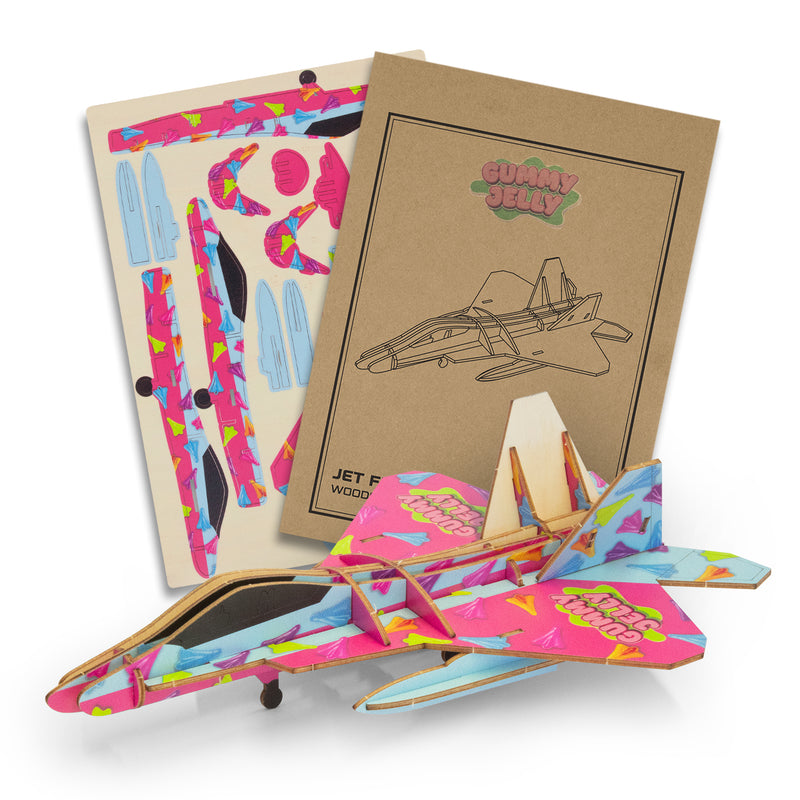 Trends 126729 BRANDCRAFT Jet Fighter Wooden Model