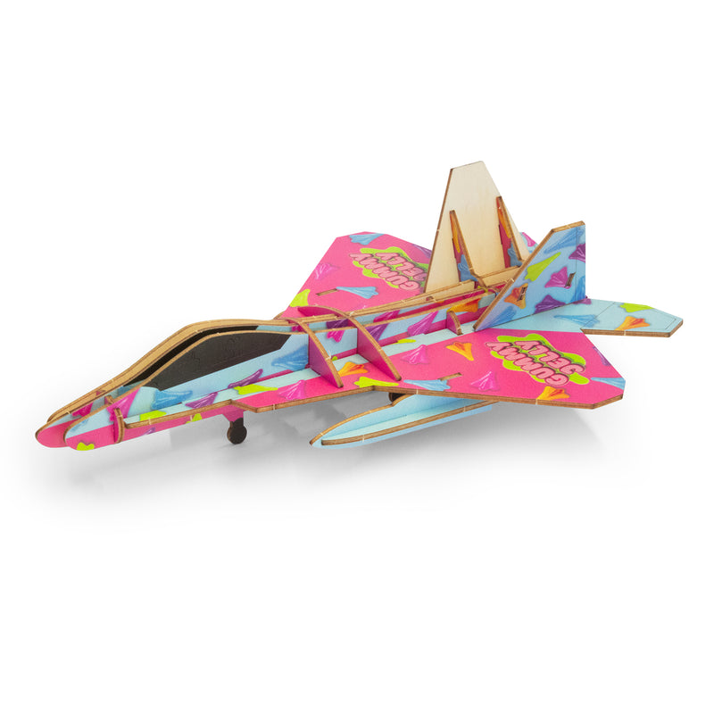 Trends 126729 BRANDCRAFT Jet Fighter Wooden Model – Left Side