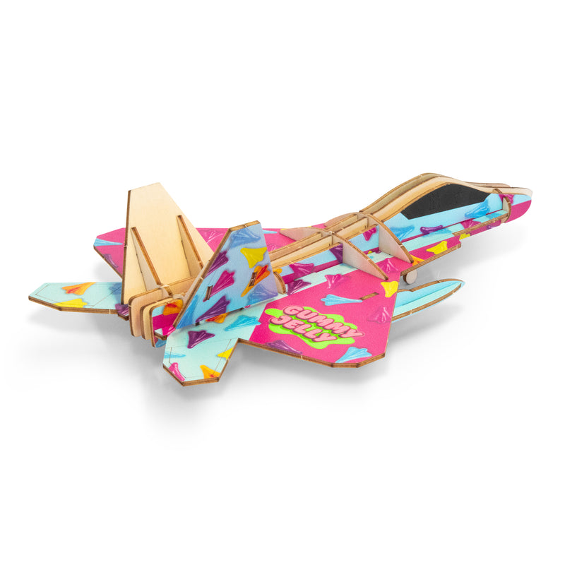 Trends 126729 BRANDCRAFT Jet Fighter Wooden Model – Right Side