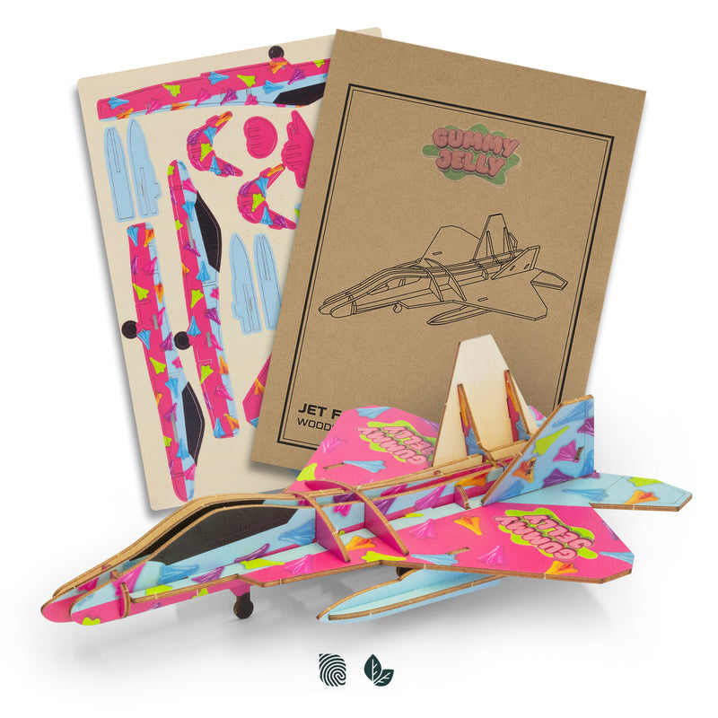 Trends 126729 BRANDCRAFT Jet Fighter Wooden Model – Impact Aware