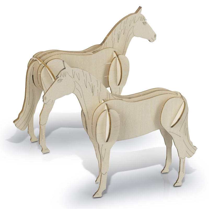 Trends 126730 BRANDCRAFT Horse Wooden Model – Assembled