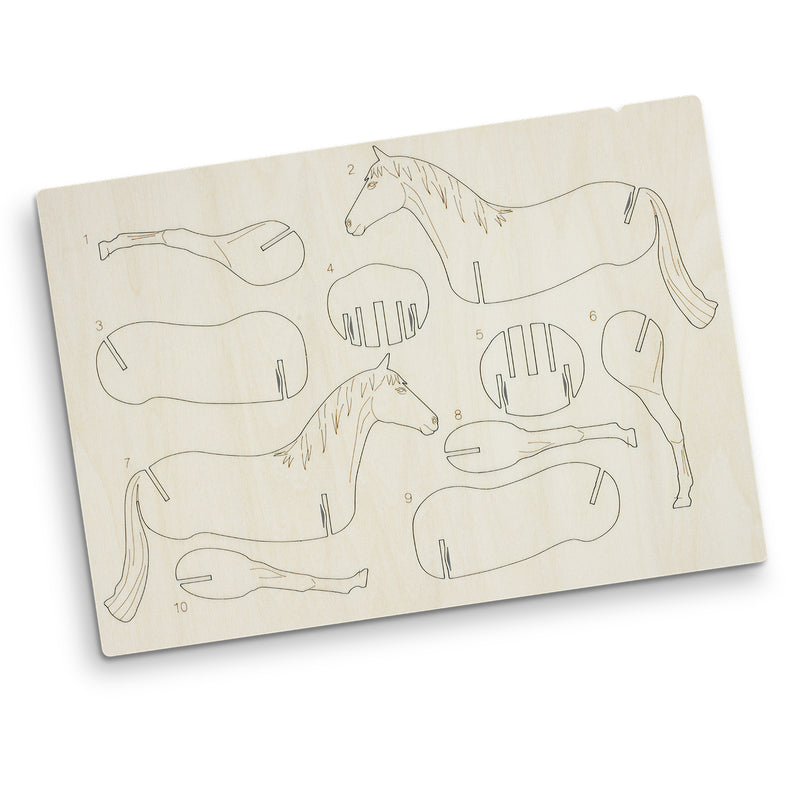 Trends 126730 BRANDCRAFT Horse Wooden Model – Flat Sheet