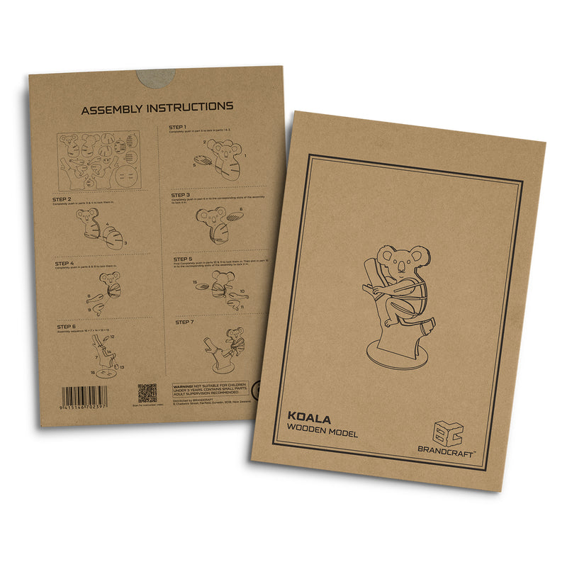 Trends 126731 BRANDCRAFT Koala Wooden Model – Sleeve