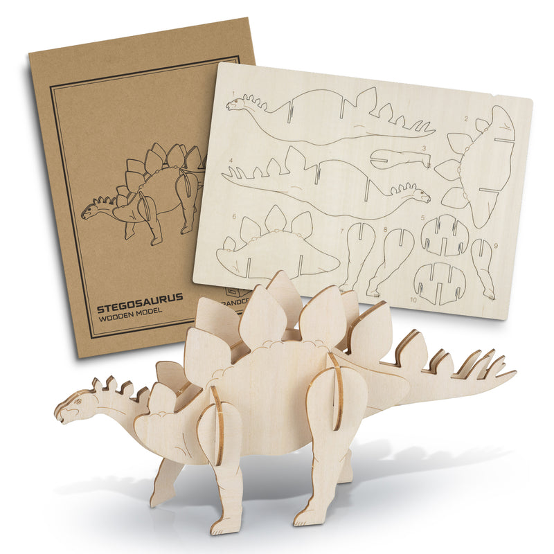 Trends 126732 BRANDCRAFT Stegosaurus Wooden Model