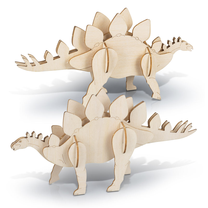 Trends 126732 BRANDCRAFT Stegosaurus Wooden Model – Assembled