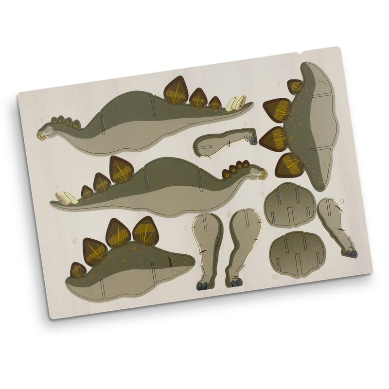 Trends 126732 BRANDCRAFT Stegosaurus Wooden Model – Direct Digital