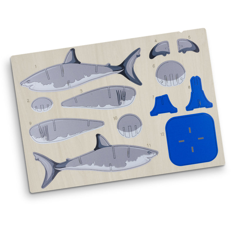 Trends 126734 BRANDCRAFT Shark Wooden Model – Direct Digital