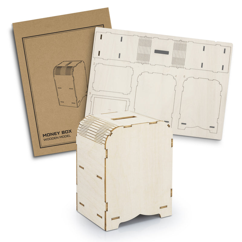 Trends 126735 BRANDCRAFT Money Box Wooden Model