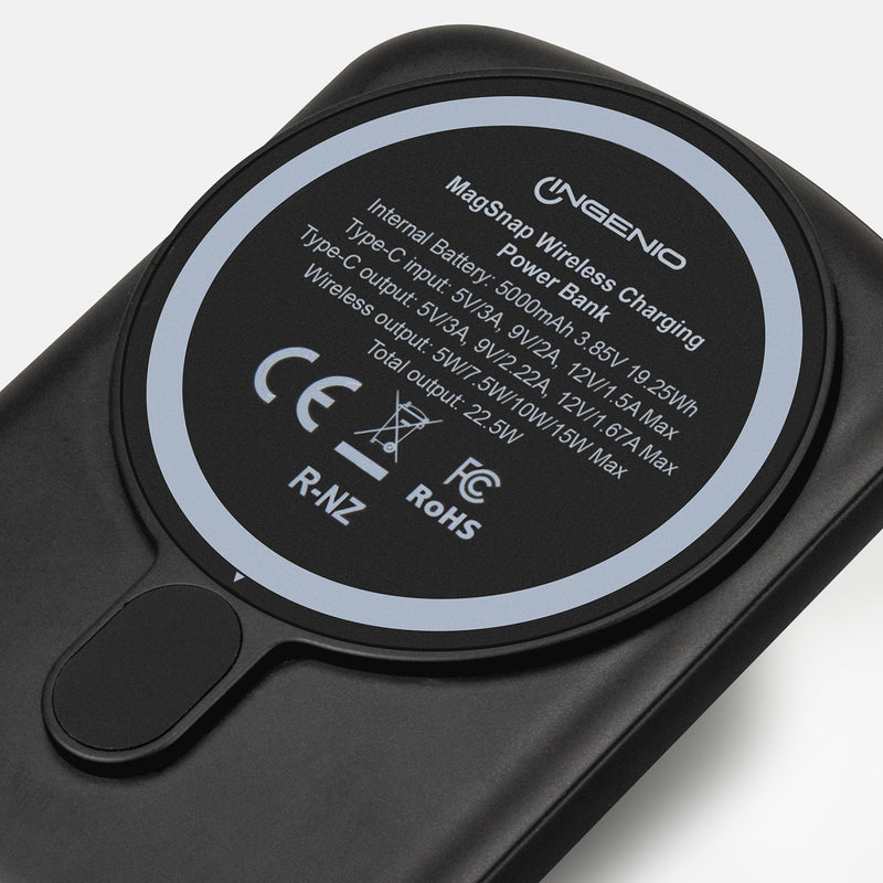 Trends 127080 INGENIO MagSnap Wireless Charging Power Bank – Detail