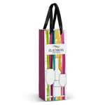 Trends 127176 Champagne Ribbon Handle Paper Bag - Full Colour