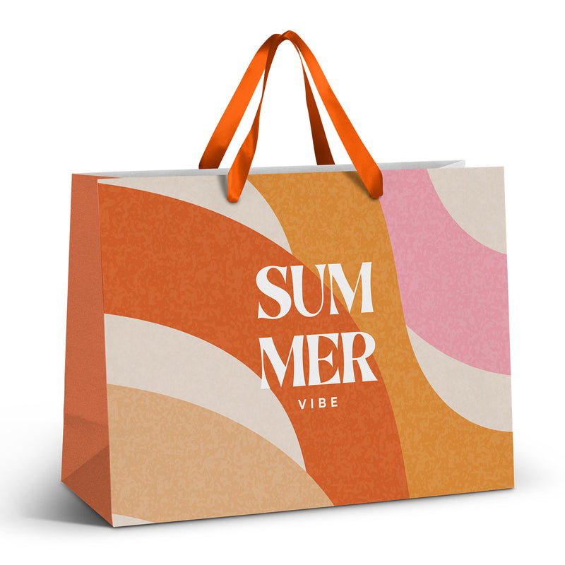 Trends 127180 Extra Large Ribbon Handle Paper Bag - Full Colour