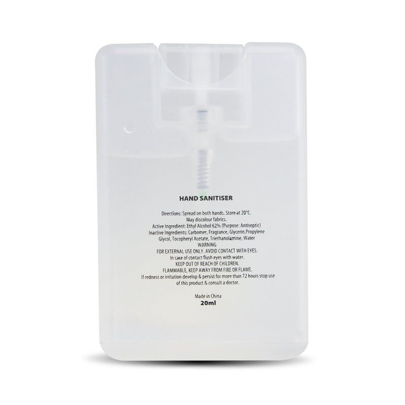 Trends 127209 Hand Sanitiser Card – Back
