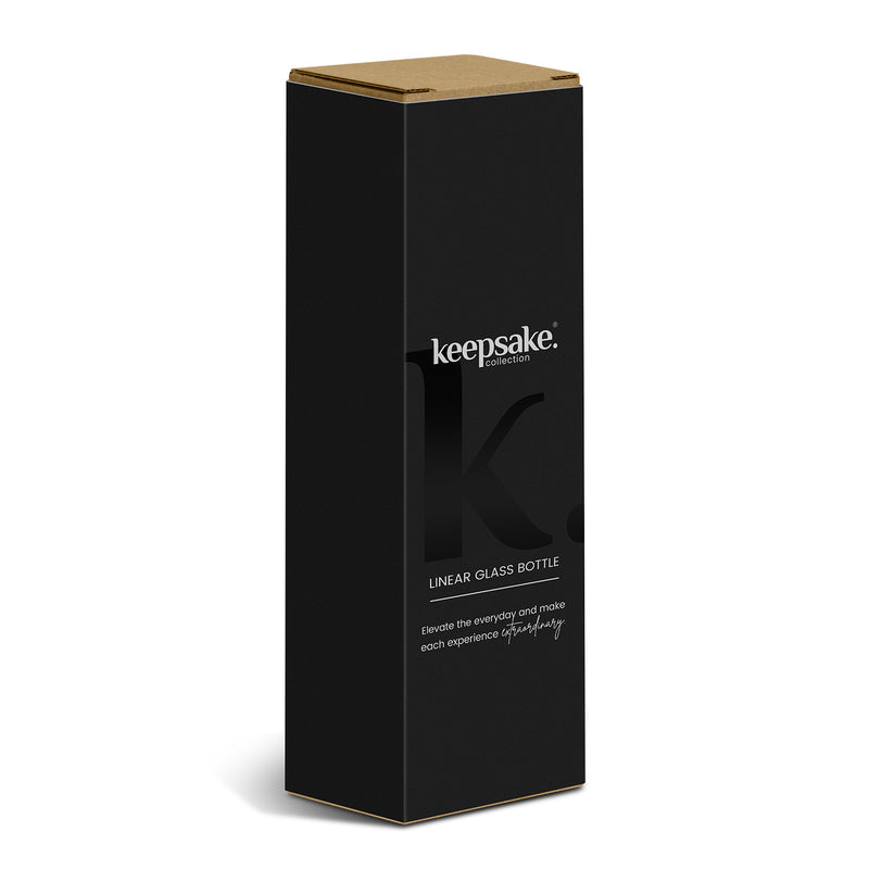 Trends 127436 Keepsake Linear Glass Drink Bottle – Gift Box
