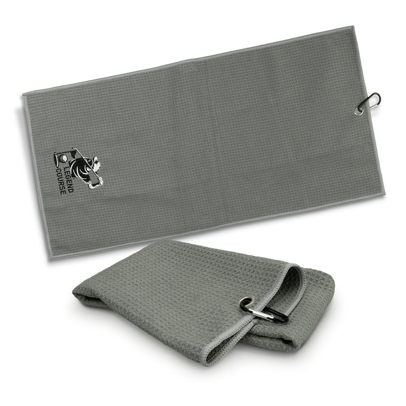 Trends 127438 Waffle Golf Towel – Grey