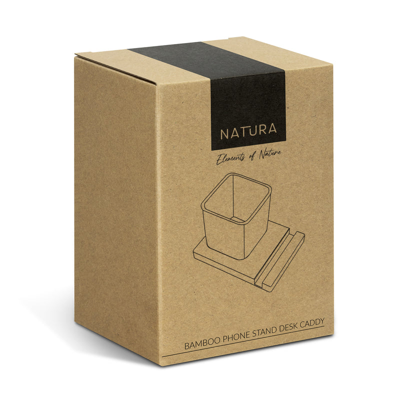 Trends 127793 NATURA Bamboo Phone Stand Desk Caddy – Gift Box