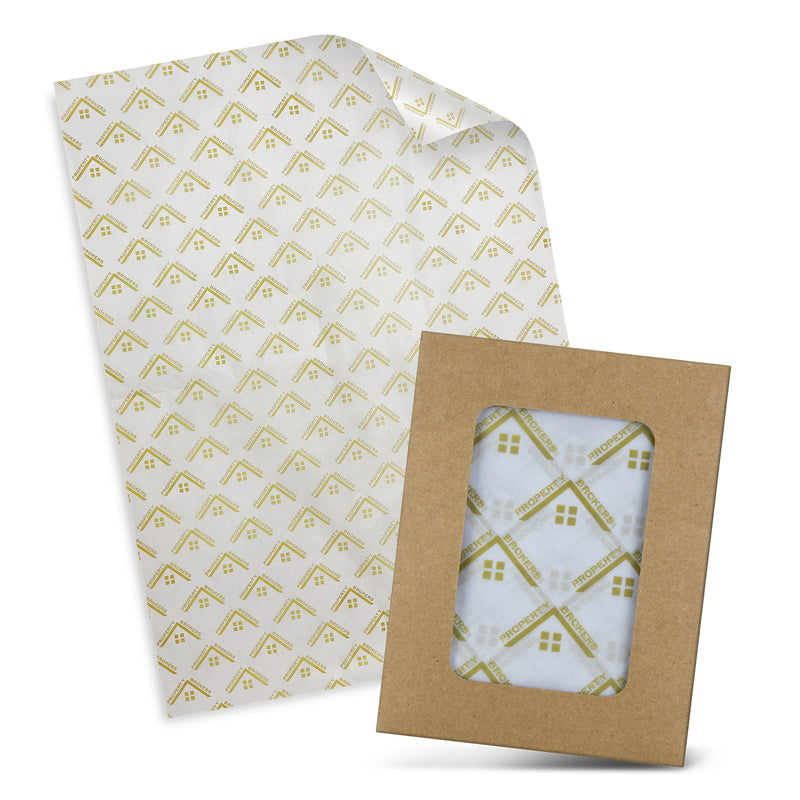 Trends 127812 Custom Tissue Paper with Envelope - White