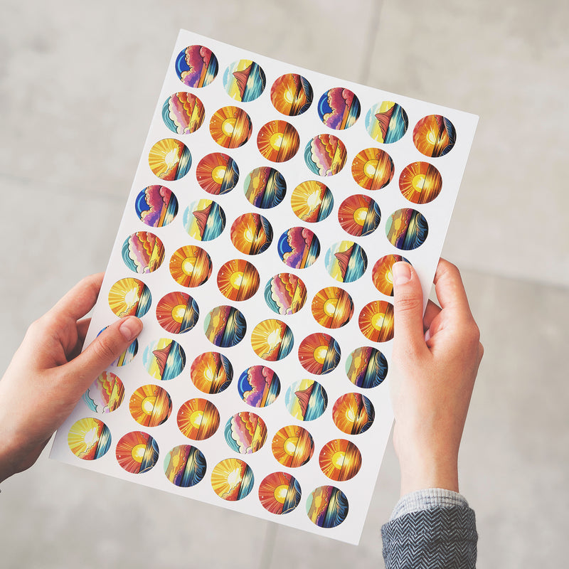 Trends 127923 Sticker Sheet 26mm Circle - Matte – Feature