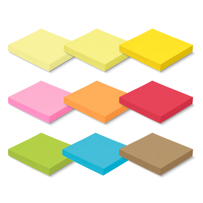 Trends 128824 Coloured Sticky Pad 70 x 75mm - 100 Sheets New – Colours