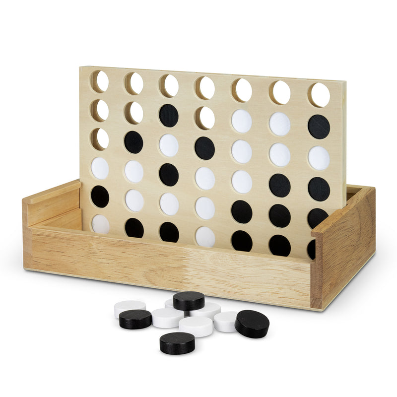 Trends 128885 NATURA Quattro Wooden Four-in-a-Row Game – Detail