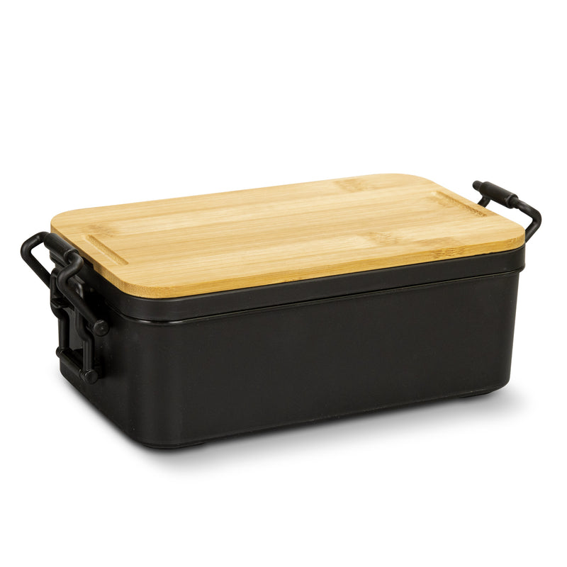 Trends 129234 Luncheon Expandable Lunch Box New – Natural/Black