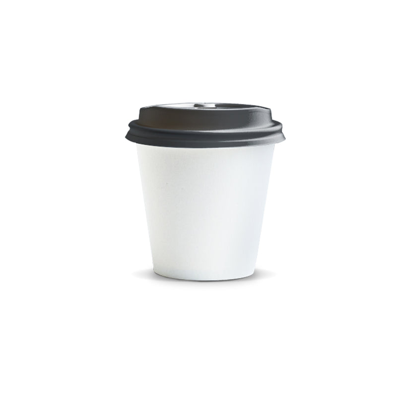 Trends 129422 Kudos Paper Coffee Cup - 180ml – Black Lid