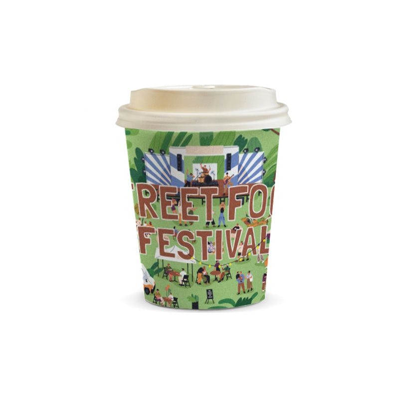 Trends 129537 Compostable Paper Coffee Cup - 230ml