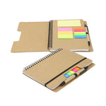 Trends 129579 Kraft Notebook with Notes and Flags New
