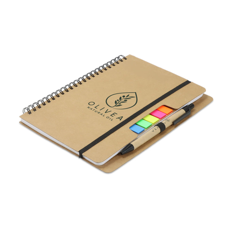 Trends 129579 Kraft Notebook with Notes and Flags New – Branding
