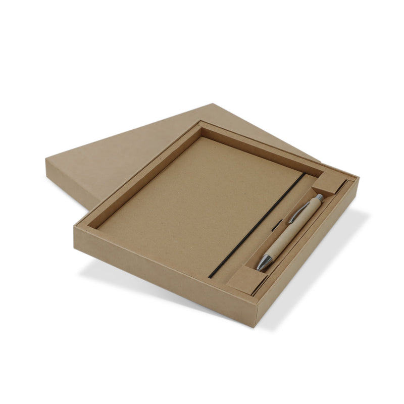 Trends 129676 Kraft Notebook and Pen Gift Set New – Natural Pen