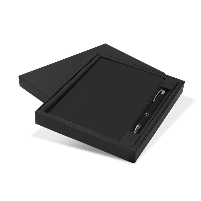 Trends 129679 Kingston Notebook and Pen Gift Set New – Black