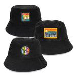 Trends 129723 Terry Towelling Bucket Hat with Full Colour Patch New