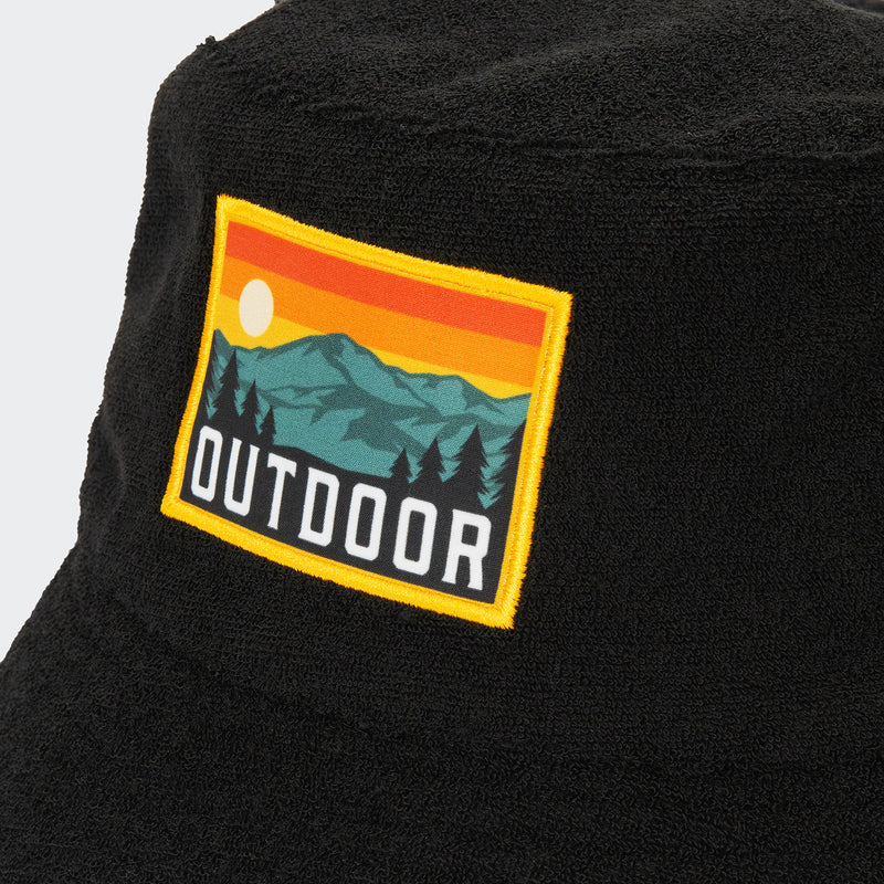 Trends 129723 Terry Towelling Bucket Hat with Full Colour Patch New – Patch Detail
