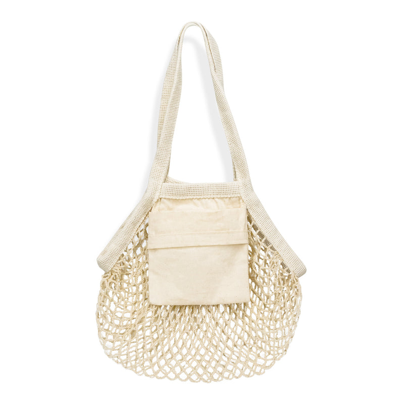 Trends 133645 Cotton Mesh Foldaway Tote Bag - Small New