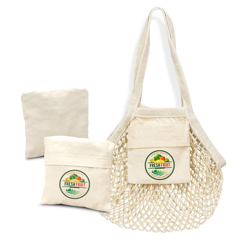 Trends 133645 Cotton Mesh Foldaway Tote Bag - Small New – Branding