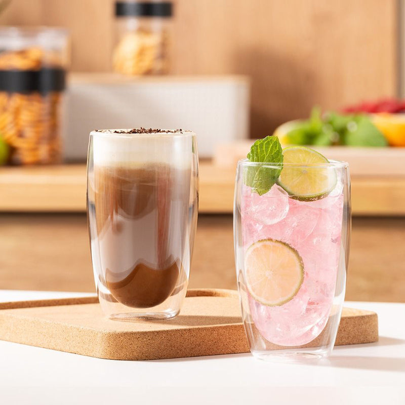 Trends 133818 Bodum Pavina Double Wall Glasses - Large - Set of 2 New – Feature