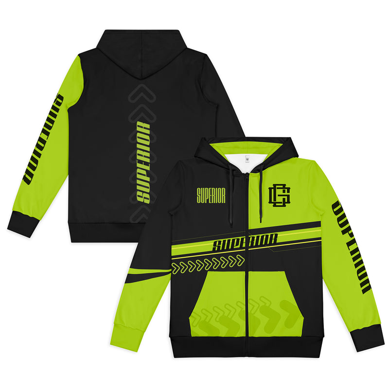 Trends 134183 Custom Mens Active Zipped Hoodie New