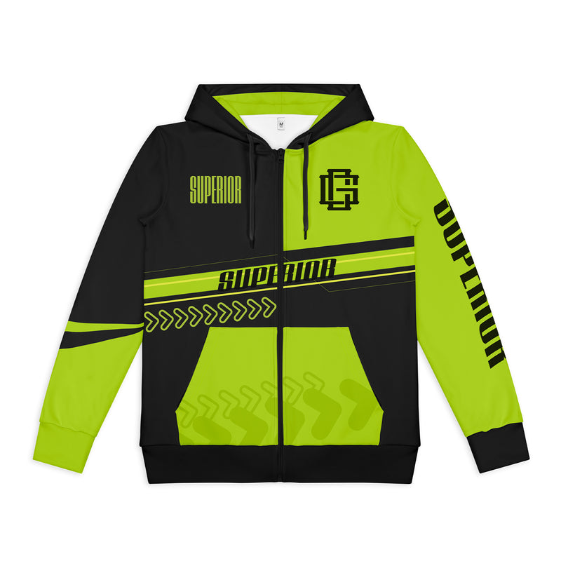 Trends 134183 Custom Mens Active Zipped Hoodie New – Front